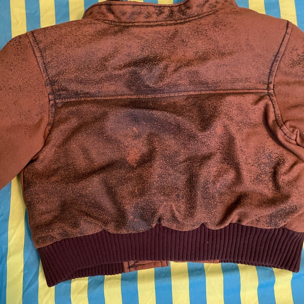 Gap Kids Rugged Leather Jacket - Picture 6 of 6